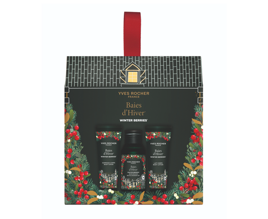 Komplekt "Talvised Marjad" (Dušigeel, Gommaž, Ihupiim) - Limiteeritud Jõulukollektsioon 2025