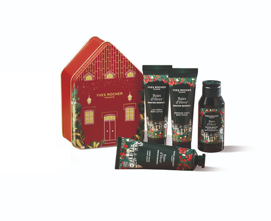 Komplekt "Talvised Marjad" (Dušigeel, Gommaž, Ihupiim, Kätekreem) - Limiteeritud Jõulukollektsioon 2025