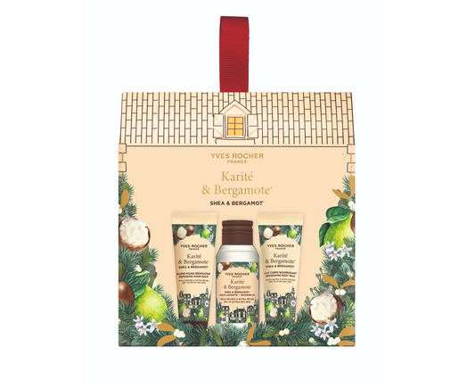 Komplekt Sheavõiga Ja Bergamotiga (Dušiõli, Kätepalsam, Ihupiim) - Limiteeritud Jõulukollektsioon 2025